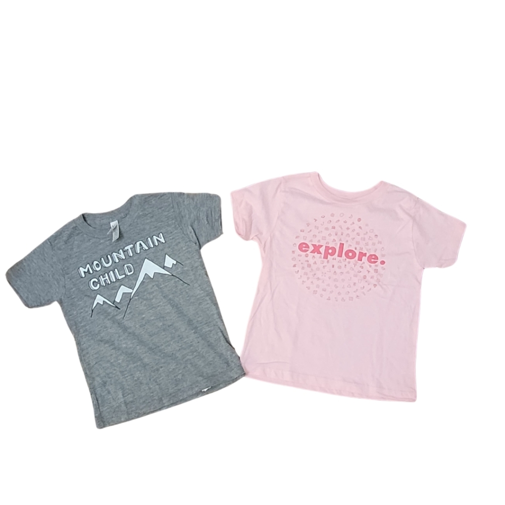 2/$20 girls shirts, Explore, Mountain Child